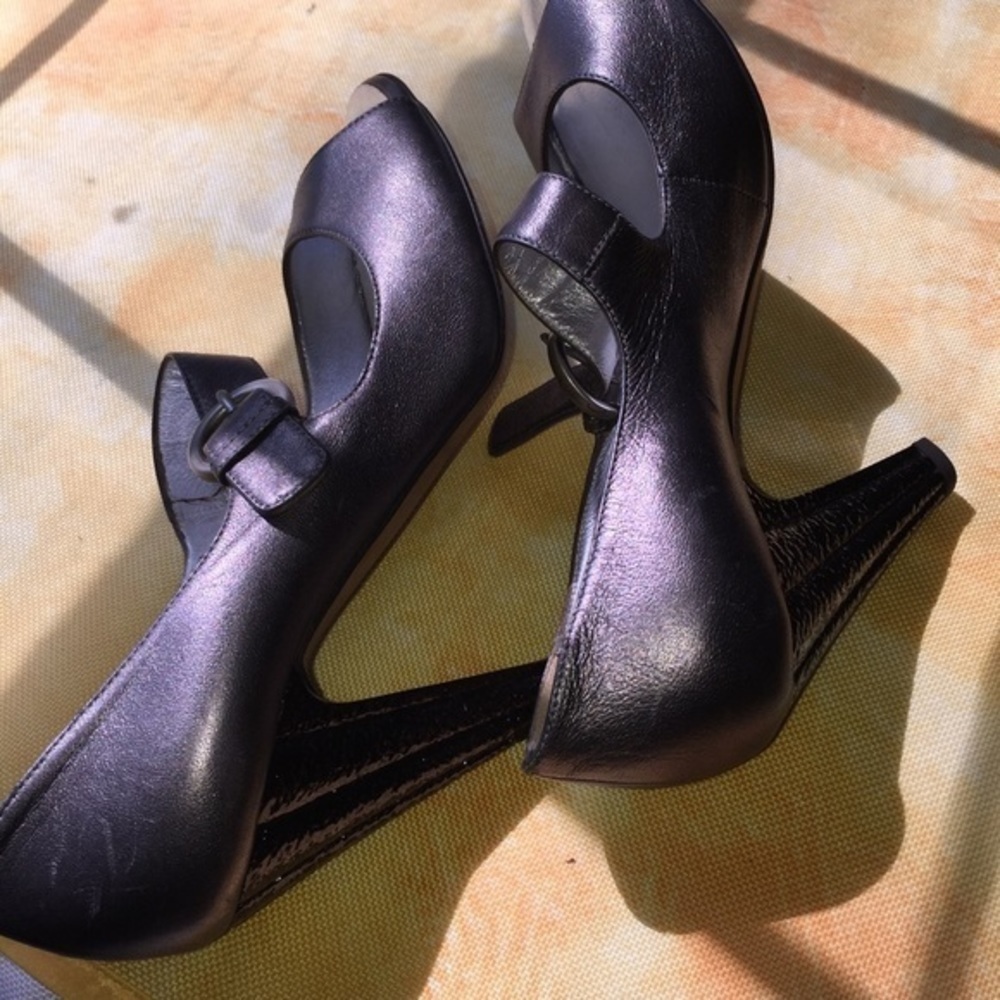 Guiseppe Zanotti pewter comfort style pumps sz 9.5 - Picture 4 of 8